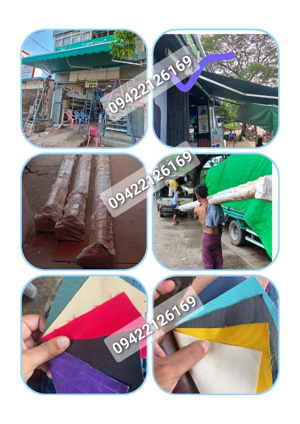 Retractable Roller Sunshade Installation Yangon, Mandalay Roller Sunshade 